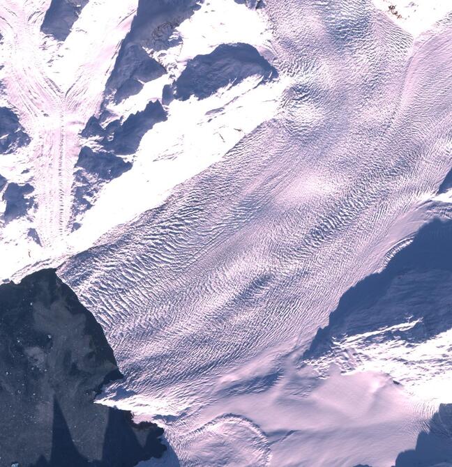 Aerial view of Columbia Glacier