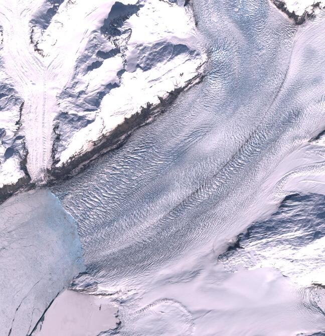 Aerial view of Columbia Glacier