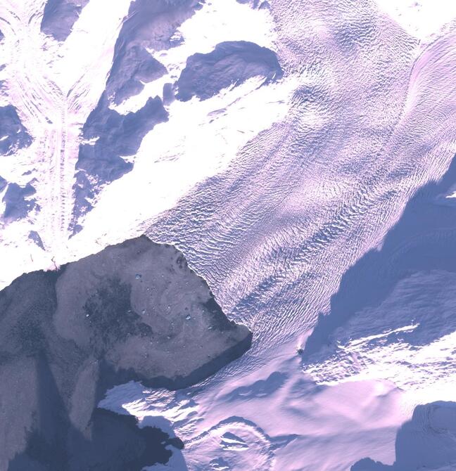 Aerial view of Columbia Glacier