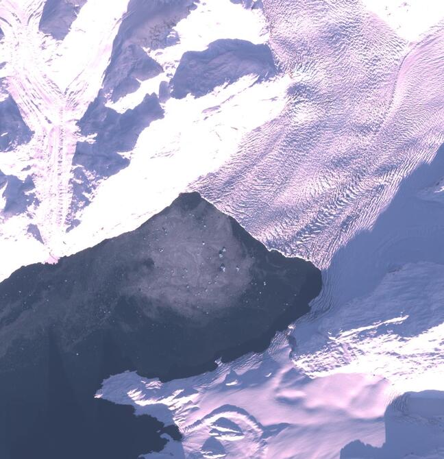 Aerial view of Columbia Glacier