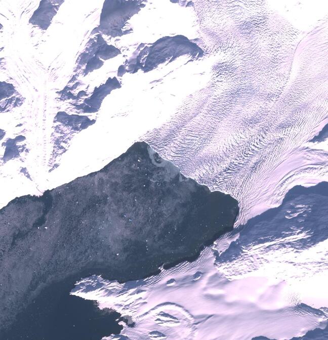 Aerial view of Columbia Glacier