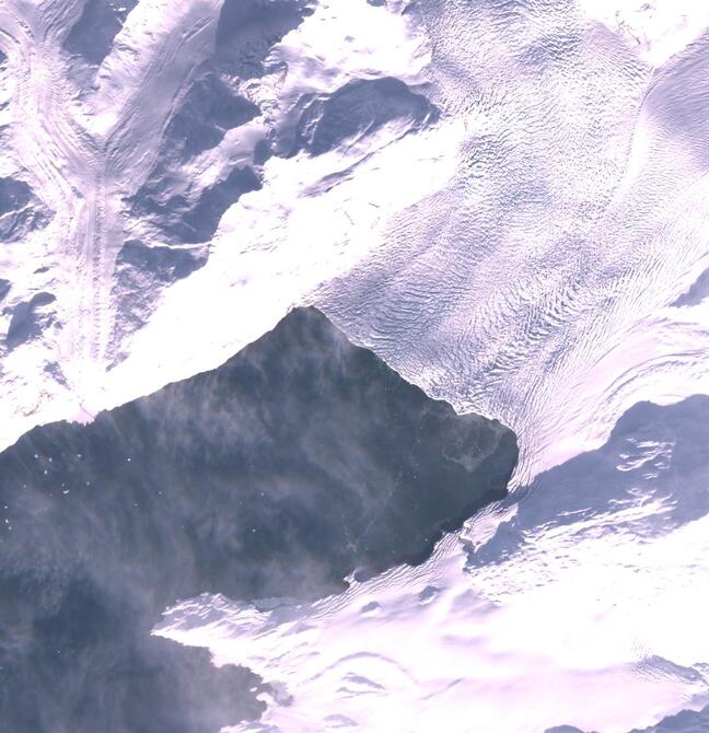 Aerial view of Columbia Glacier