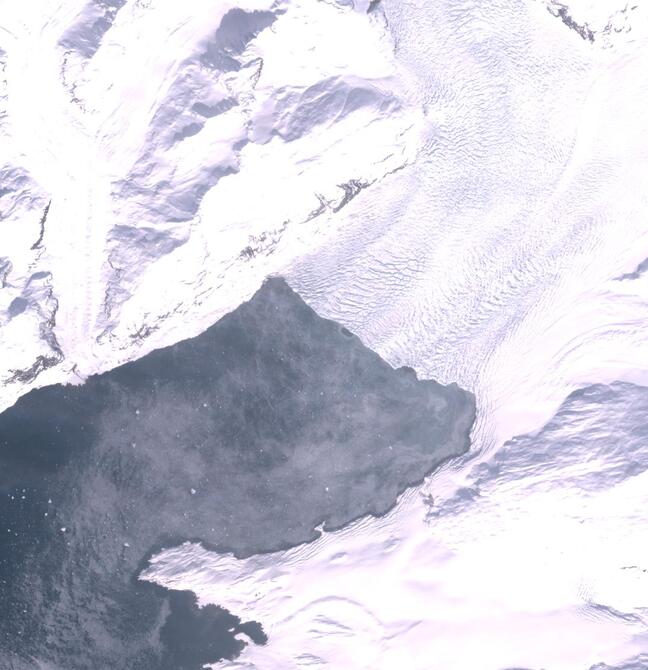 Aerial view of Columbia Glacier