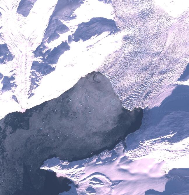 Aerial view of Columbia Glacier