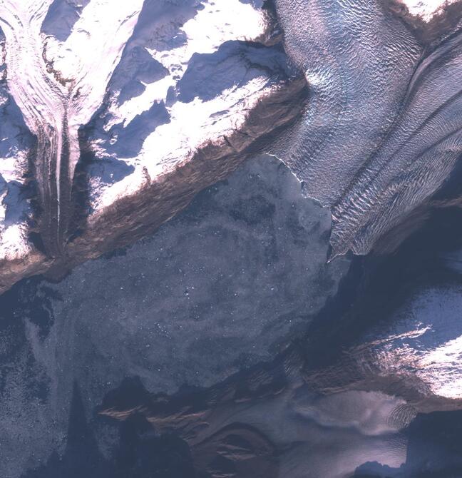 Aerial view of Columbia Glacier