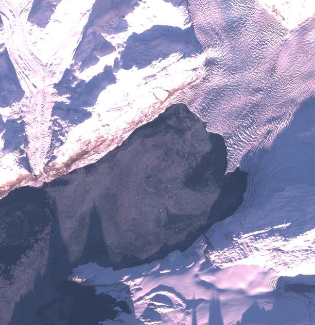 Aerial view of Columbia Glacier