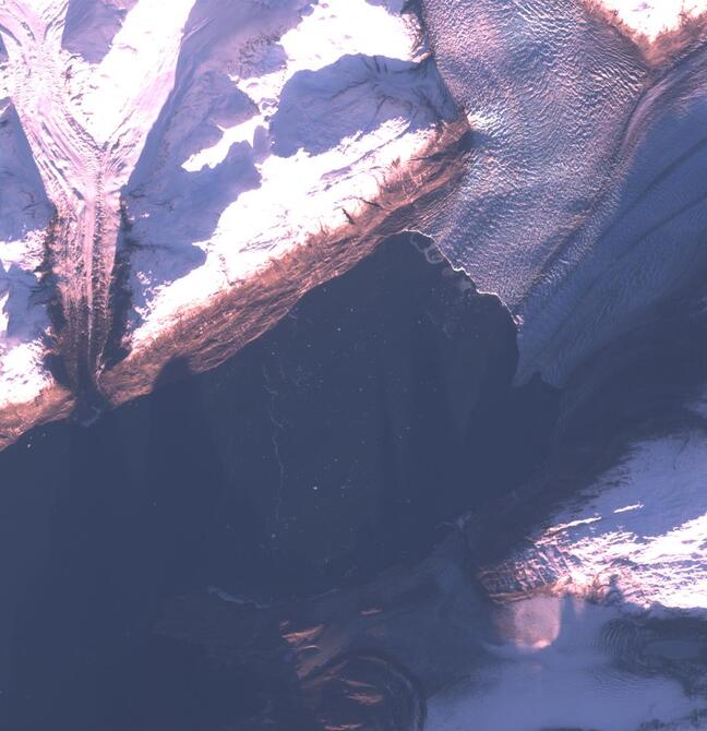 Aerial view of Columbia Glacier