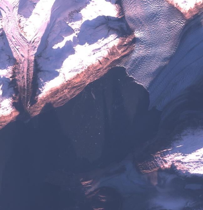 Aerial view of Columbia Glacier