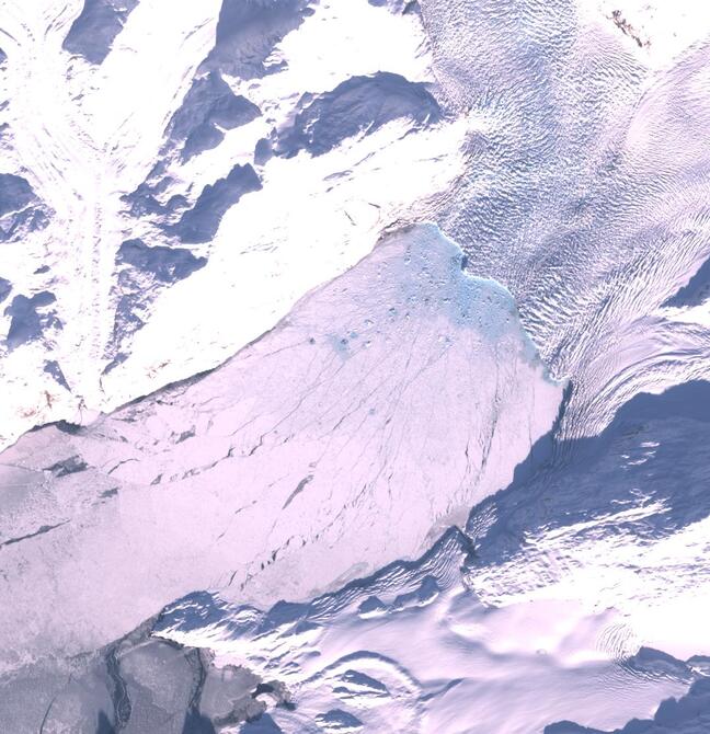 Aerial view of Columbia Glacier