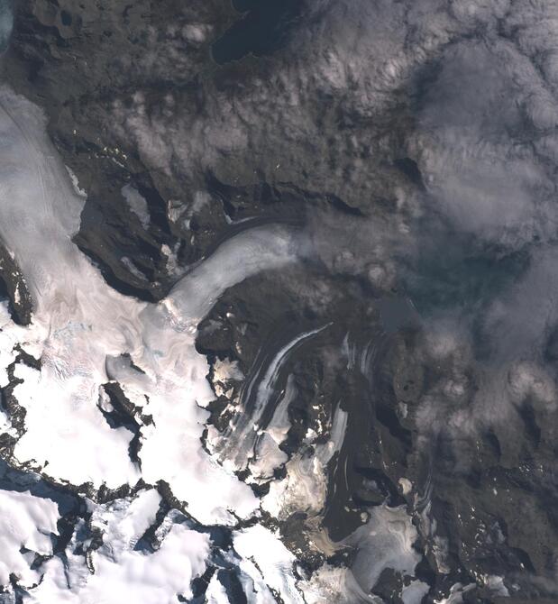 Aerial view of Cook Glacier