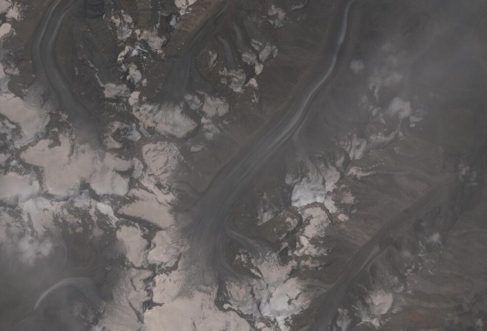 Aerial view of Drang-Drung Glacier