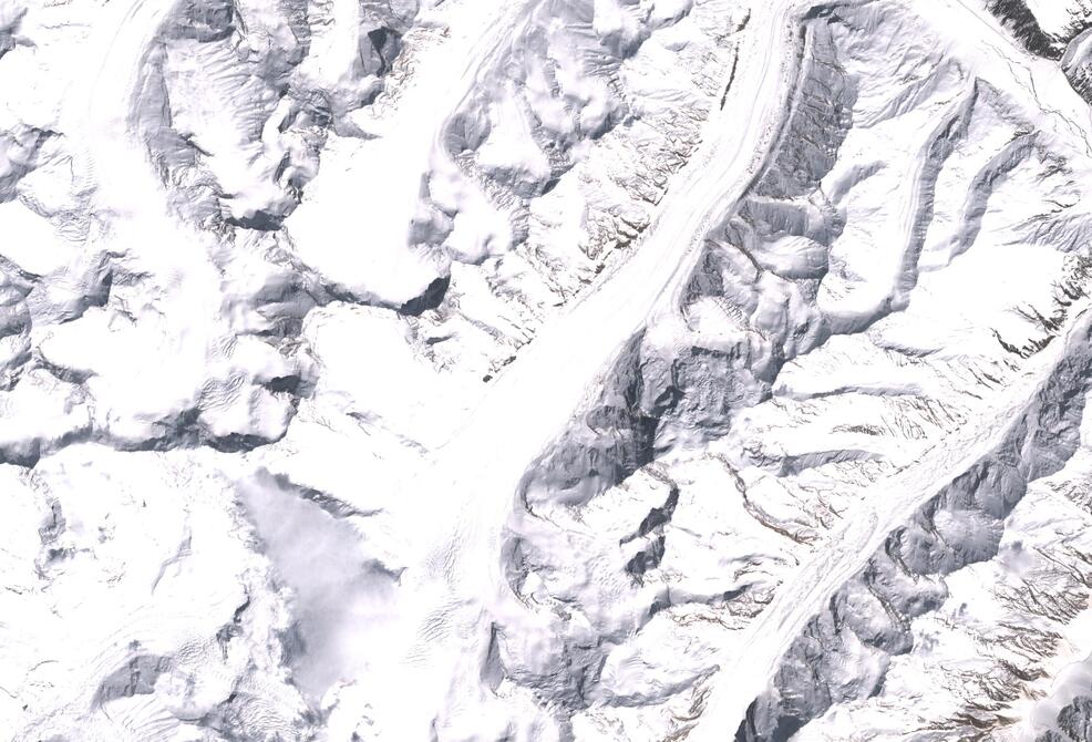 Aerial view of Drang-Drung Glacier