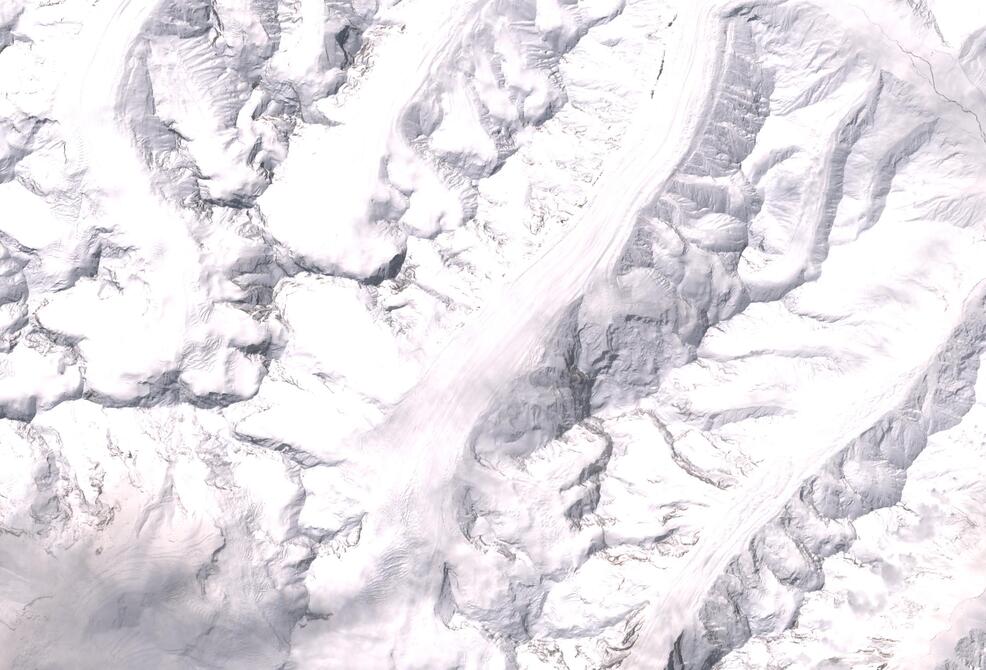 Aerial view of Drang-Drung Glacier