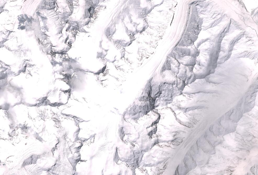 Aerial view of Drang-Drung Glacier
