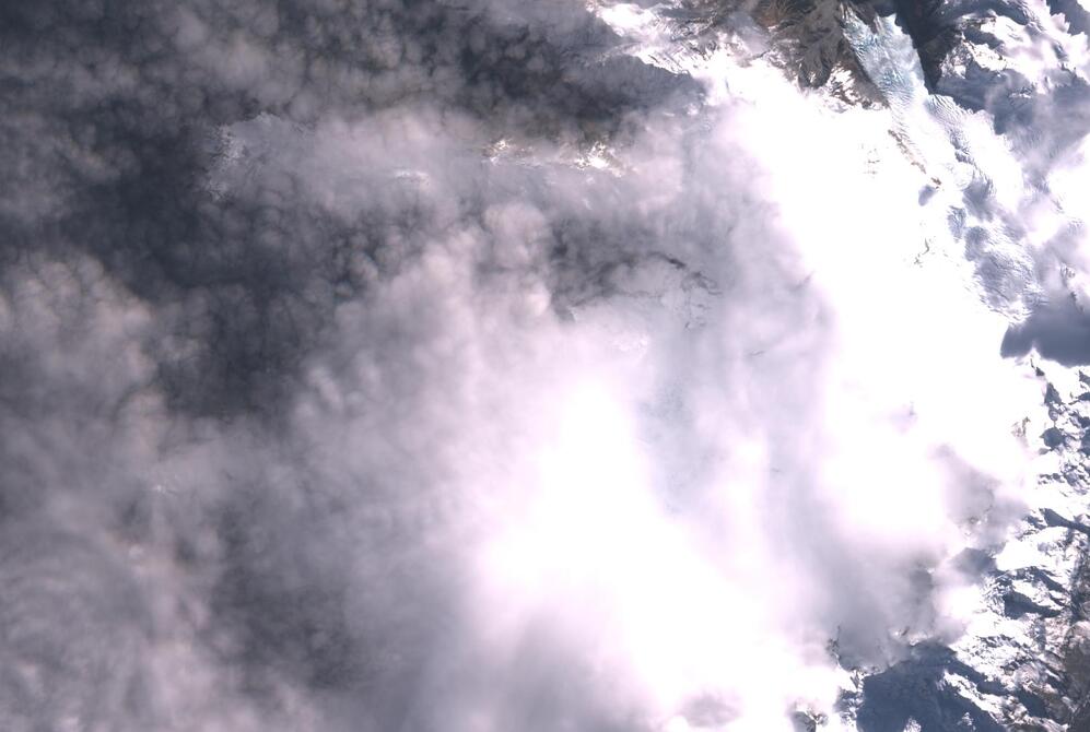 Aerial view of Fox Glacier