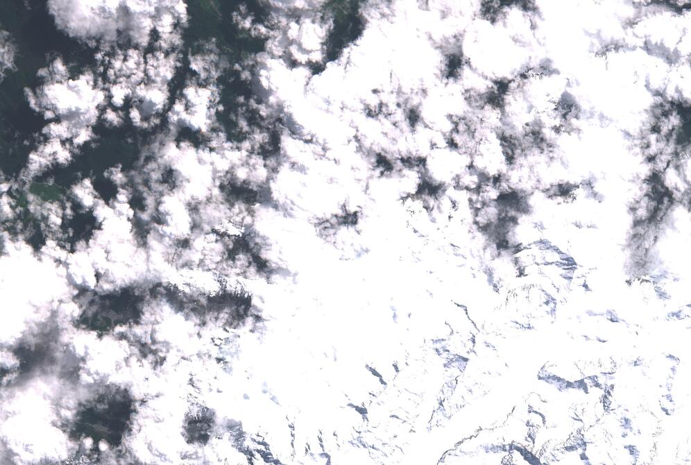 Aerial view of Franz Josef