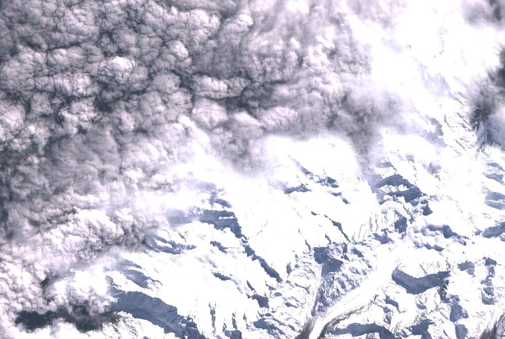 Aerial view of Franz Josef