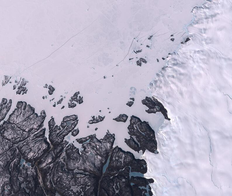 Aerial view of Humboldt Glacier - South