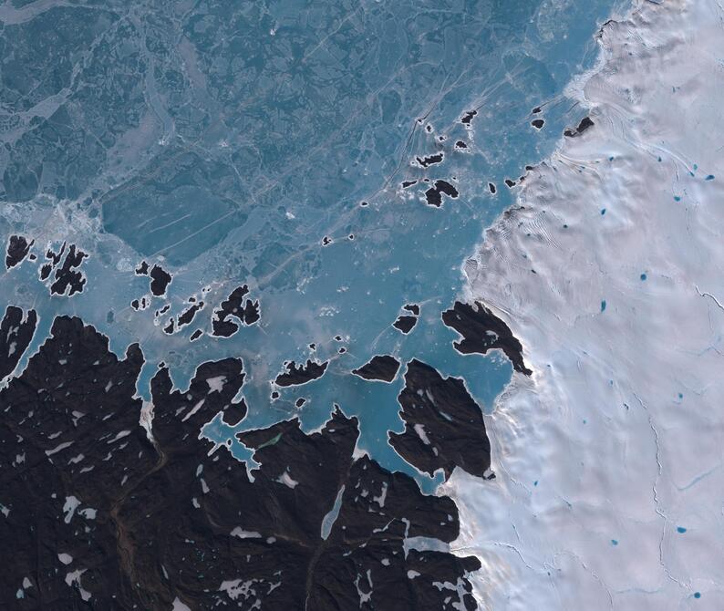 Aerial view of Humboldt Glacier - South