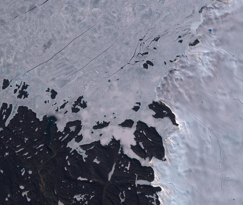 Aerial view of Humboldt Glacier - South