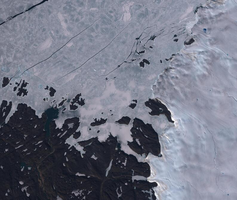 Aerial view of Humboldt Glacier - South