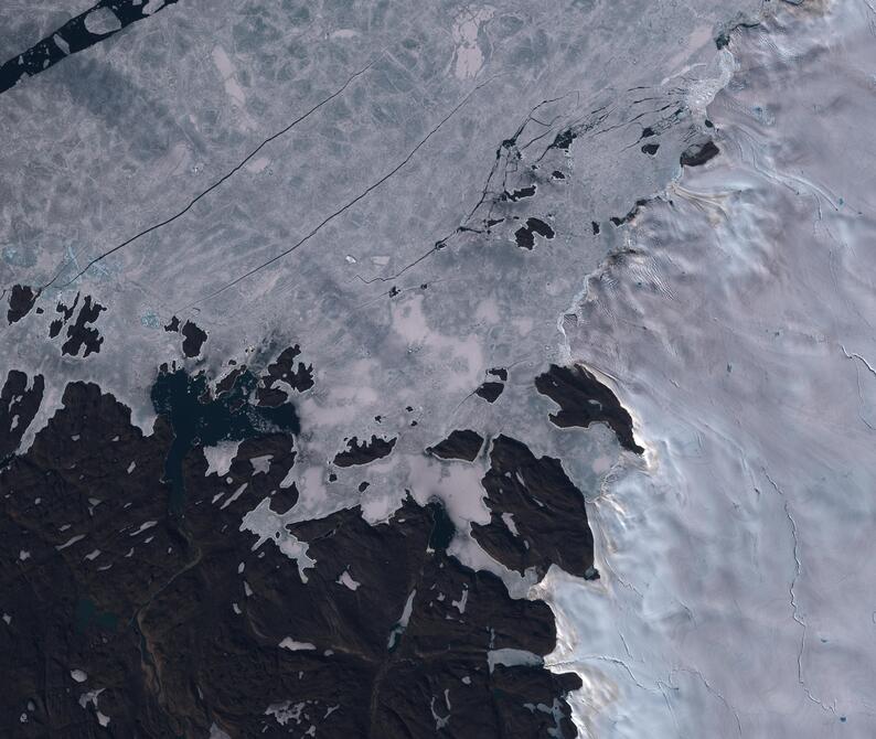 Aerial view of Humboldt Glacier - South