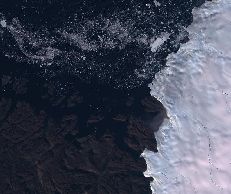 Aerial view of Humboldt Glacier - South