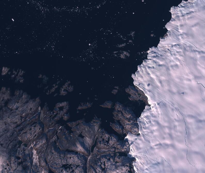 Aerial view of Humboldt Glacier - South