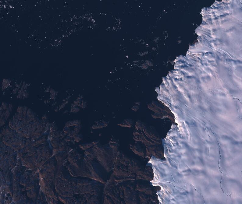 Aerial view of Humboldt Glacier - South