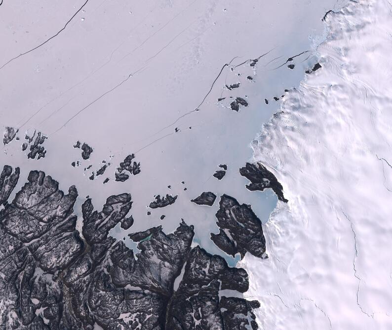 Aerial view of Humboldt Glacier - South