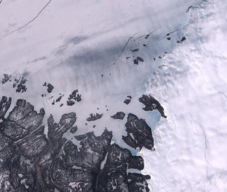 Aerial view of Humboldt Glacier - South