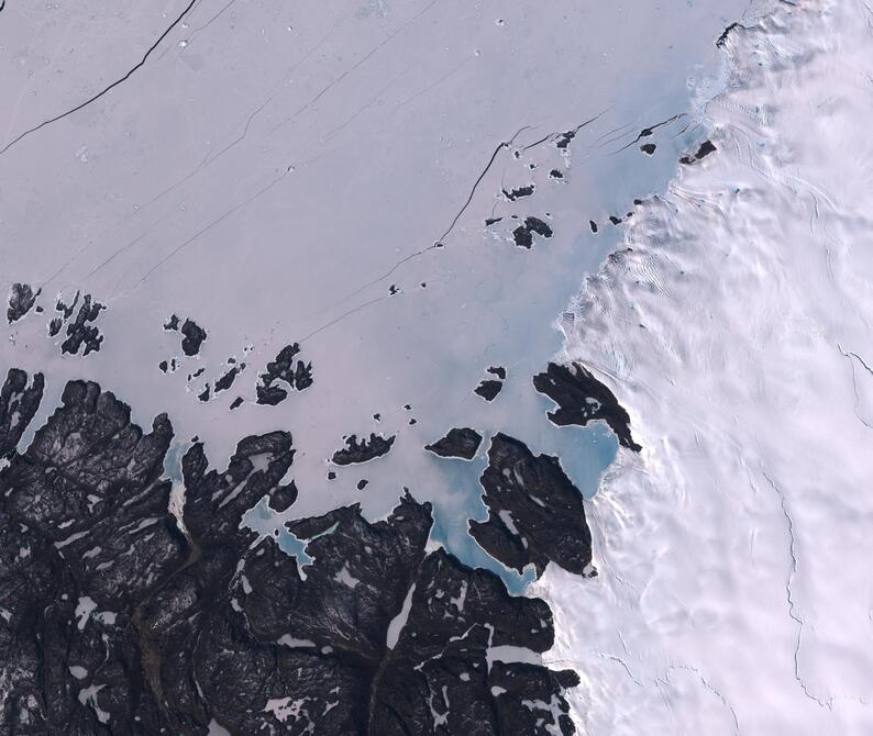 Aerial view of Humboldt Glacier - South