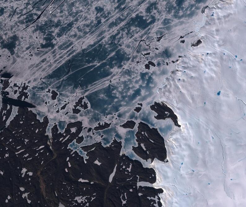 Aerial view of Humboldt Glacier - South