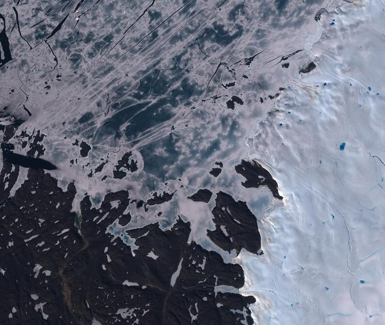 Aerial view of Humboldt Glacier - South