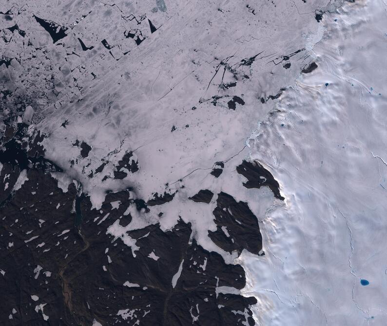 Aerial view of Humboldt Glacier - South