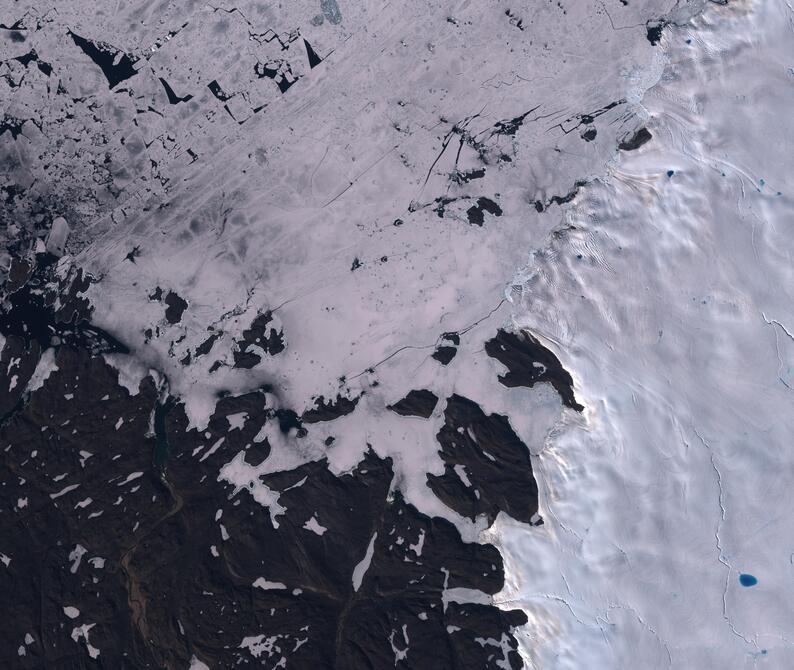 Aerial view of Humboldt Glacier - South