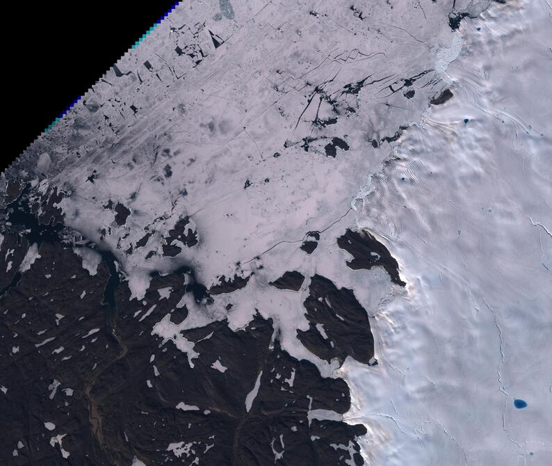 Aerial view of Humboldt Glacier - South