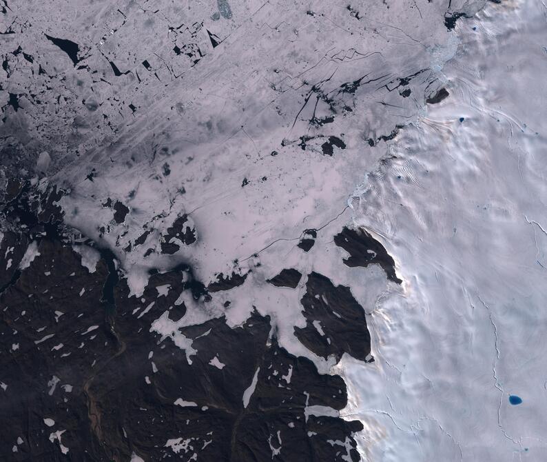 Aerial view of Humboldt Glacier - South