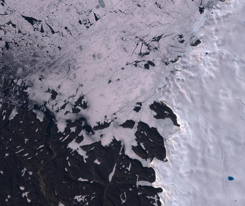 Aerial view of Humboldt Glacier - South