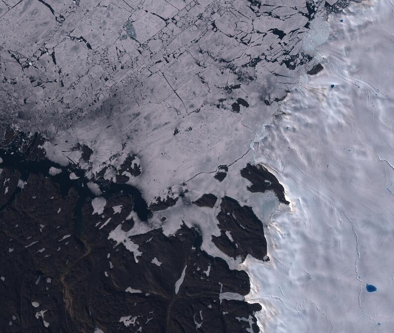 Aerial view of Humboldt Glacier - South