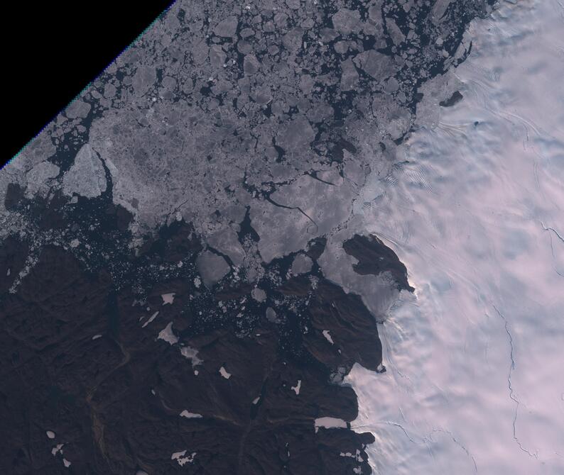 Aerial view of Humboldt Glacier - South