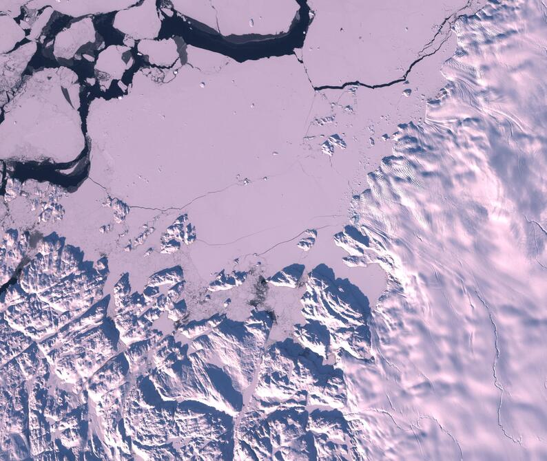 Aerial view of Humboldt Glacier - South