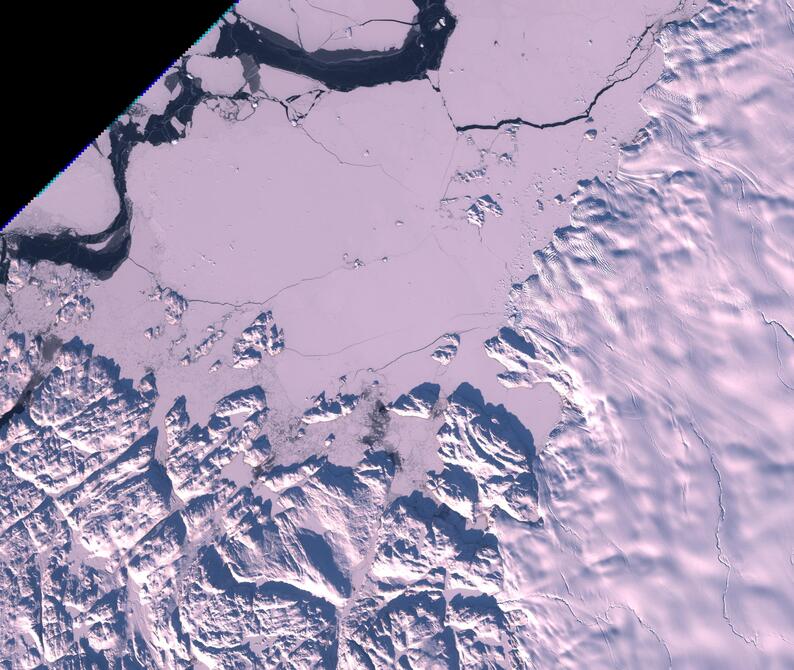 Aerial view of Humboldt Glacier - South