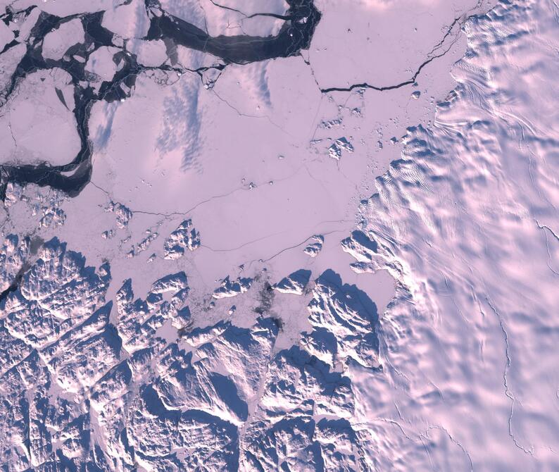 Aerial view of Humboldt Glacier - South