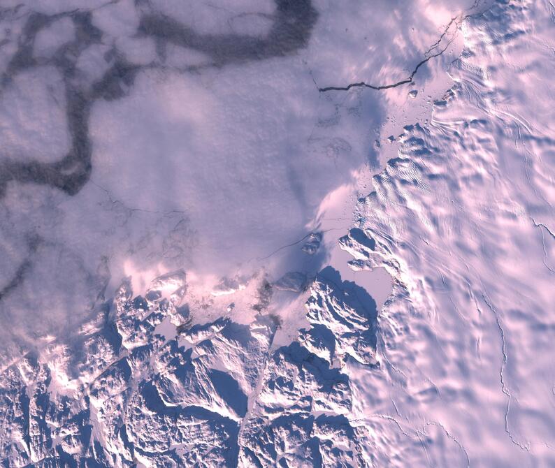 Aerial view of Humboldt Glacier - South