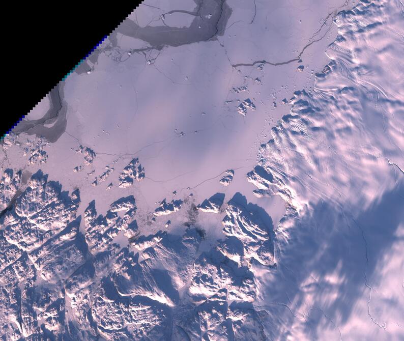 Aerial view of Humboldt Glacier - South