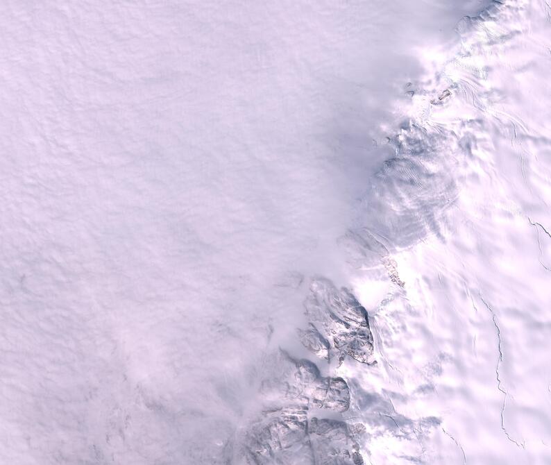 Aerial view of Humboldt Glacier - South