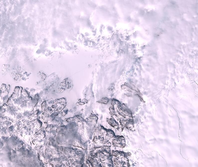 Aerial view of Humboldt Glacier - South