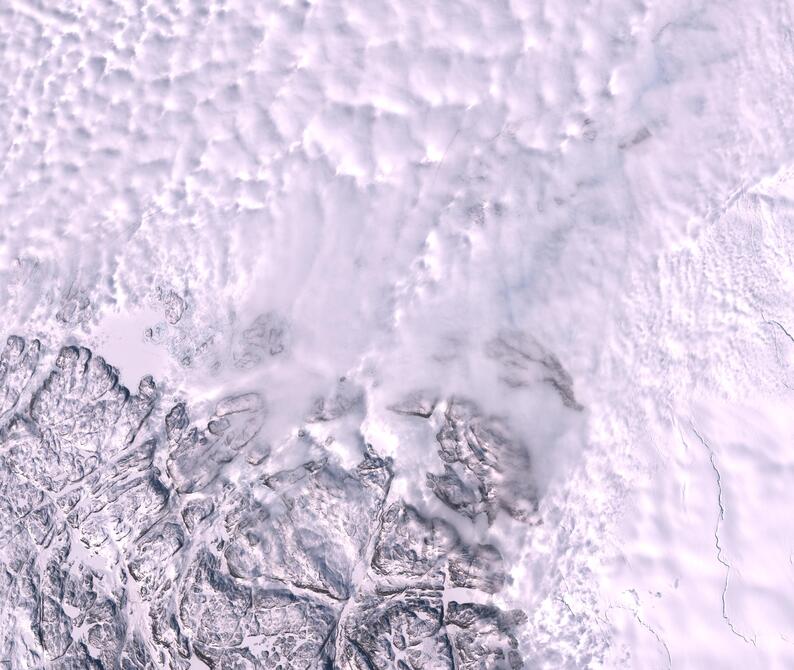 Aerial view of Humboldt Glacier - South