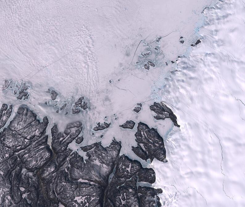 Aerial view of Humboldt Glacier - South